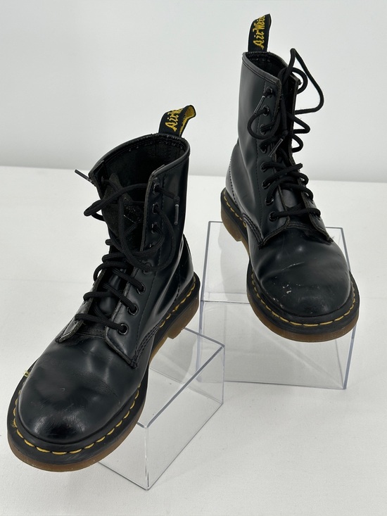 Dr. Martens Shoes - Dr. Martens 1460 Women’s Fit Smooth Black Leather Combat Boots